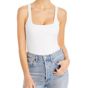 Good American Modern Tank White Bodysuit 2